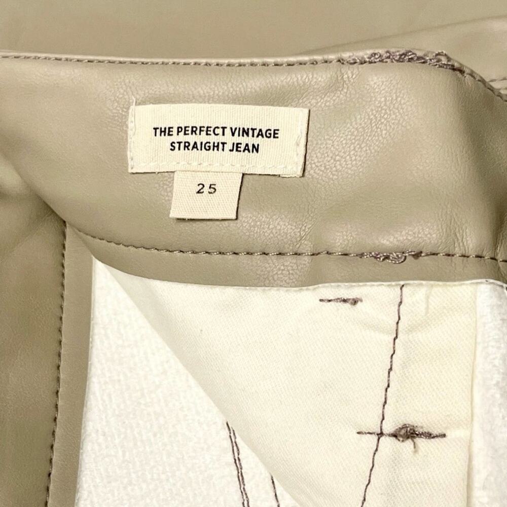 Madewell Perfect High Waist Straight Leg Faux Leather Pants Size 25 NWT - Picture 10 of 12